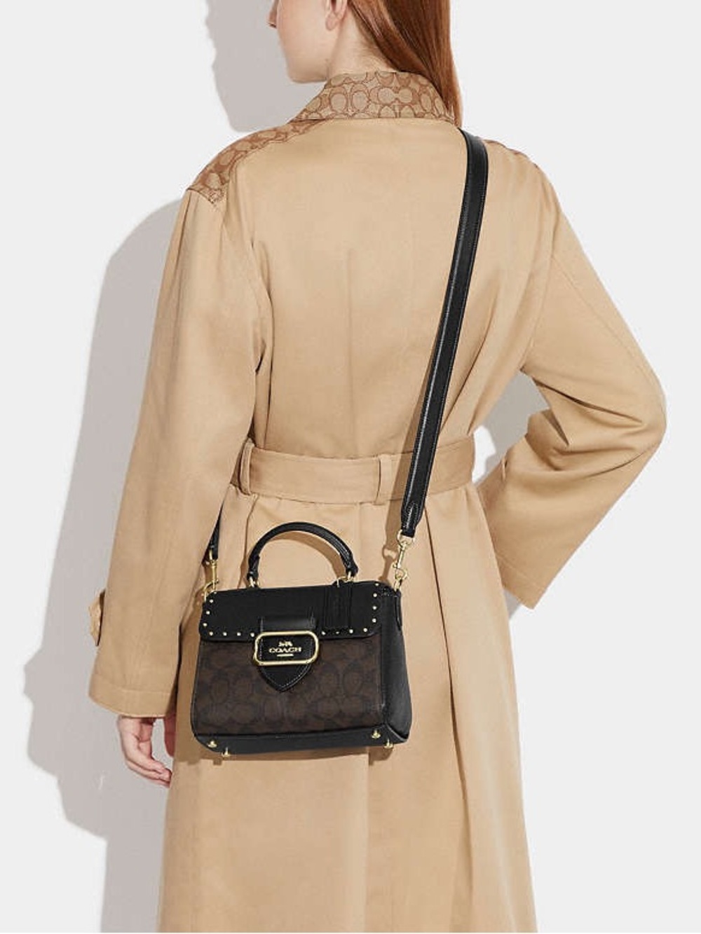 ‼️Coach Morgan Top Handle Satchel Crossbody Bag In Colorblock Signature